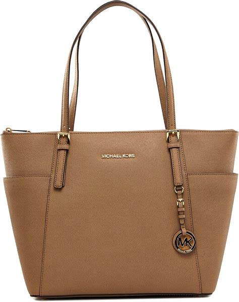 michael michael kors jet set large saffiano shoulder bag|Michael Kors tote jet set.